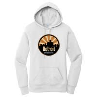 Detroit Record Label Skyline Symbol Women's Pullover Hoodie