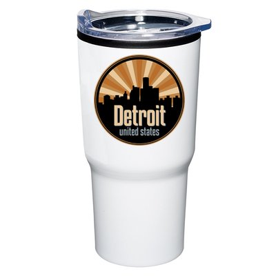 Detroit Record Label Skyline Symbol Tumbler