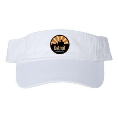 Detroit Record Label Skyline Symbol Valucap Bio-Washed Visor