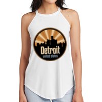 Detroit Record Label Skyline Symbol Women's Perfect Tri Rocker Tank