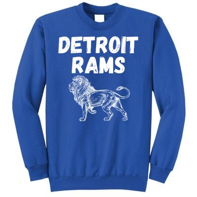 Detroit Rams Lion Tall Sweatshirt