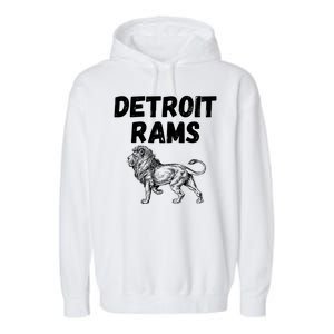 Detroit Rams Lion Garment-Dyed Fleece Hoodie