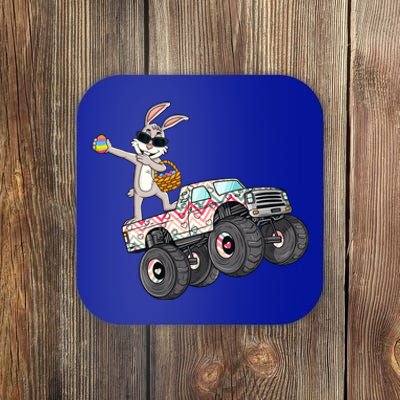 Dabbing Rabbit Monster Trucks Easter Day Eggs Dab Boys Gift Coaster