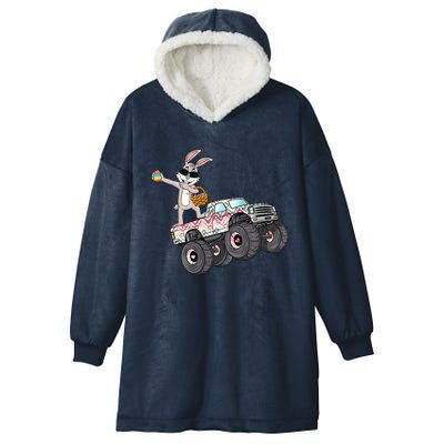 Dabbing Rabbit Monster Trucks Easter Day Eggs Dab Boys Gift Hooded Wearable Blanket