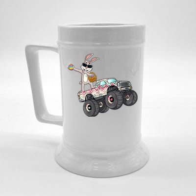 Dabbing Rabbit Monster Trucks Easter Day Eggs Dab Boys Gift Beer Stein