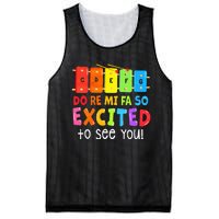 Do Re Mi Fa So Excited To See You Music Teacher Mesh Reversible Basketball Jersey Tank