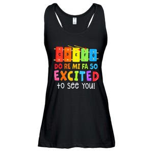 Do Re Mi Fa So Excited To See You Music Teacher Ladies Essential Flowy Tank