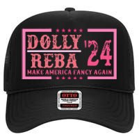 Dolly Reba24 Make America Fancy Again Cowboy High Crown Mesh Back Trucker Hat