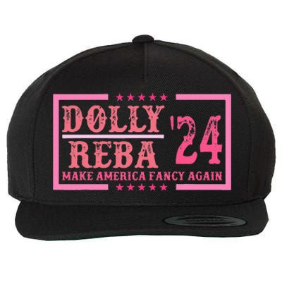 Dolly Reba24 Make America Fancy Again Cowboy Wool Snapback Cap