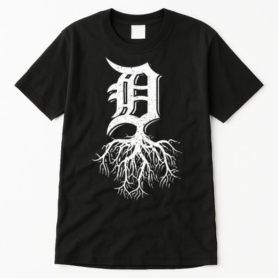 Detroit Roots Michigan American Born Rooted American Gifts Tall T-Shirt