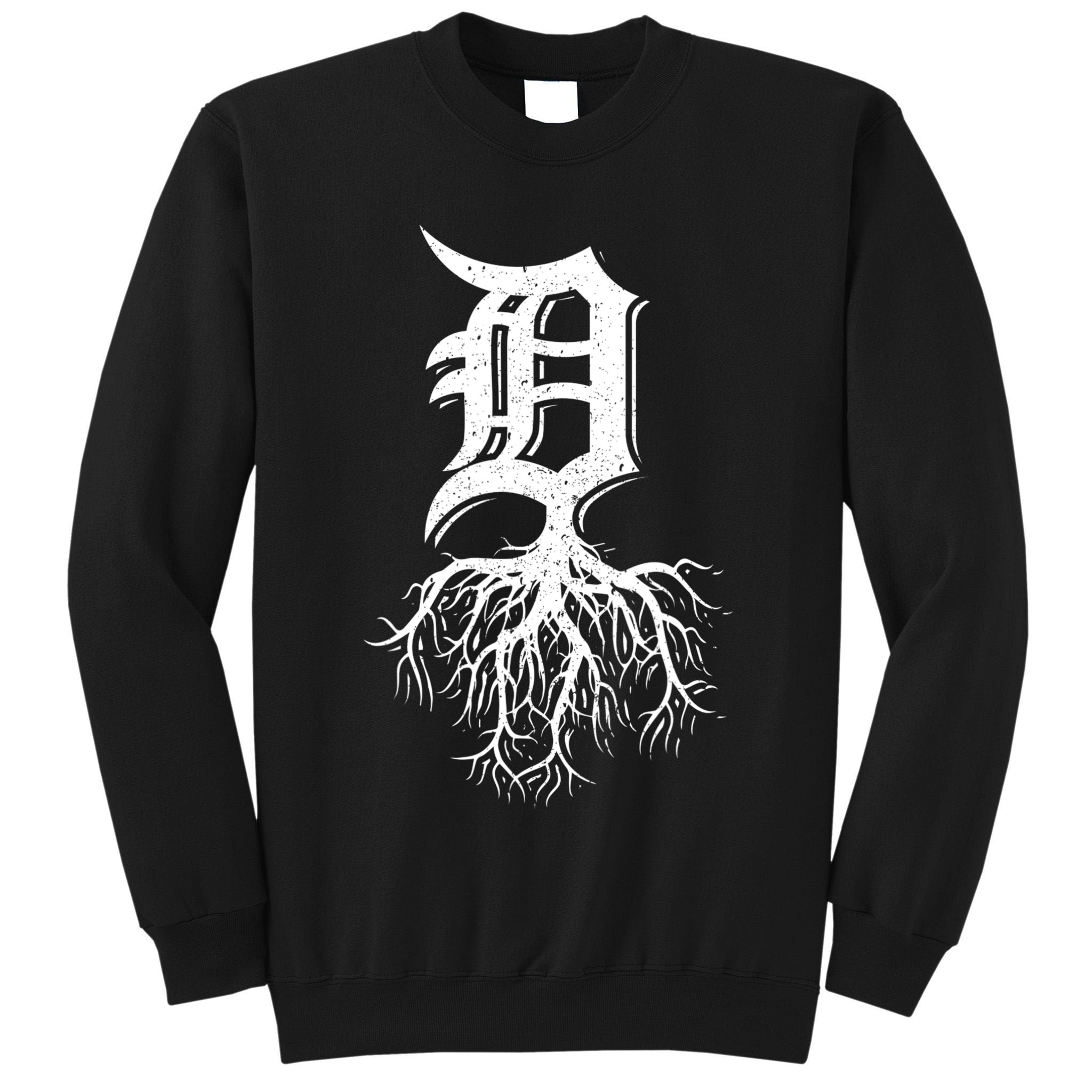 Detroit Roots Michigan American Born Rooted American Gifts Tall Sweatshirt