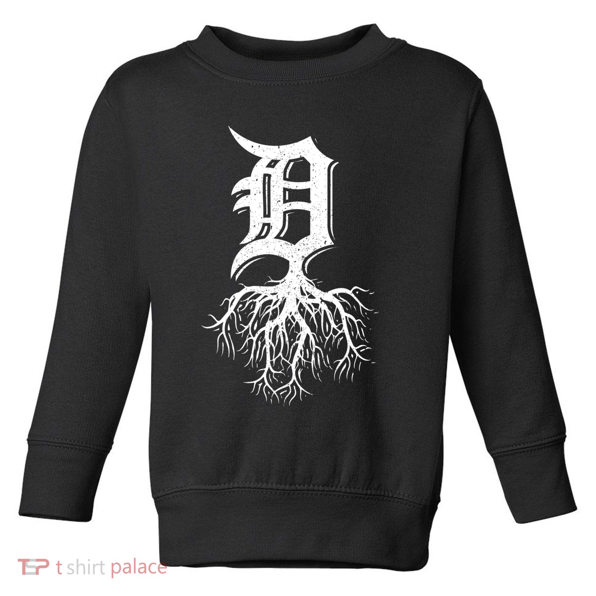 Detroit Roots Michigan American Born Rooted American Gifts Toddler Sweatshirt