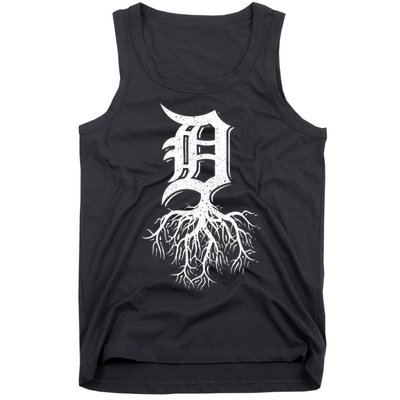 Detroit Roots Michigan American Born Rooted American Gifts Tank Top