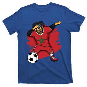 Dabbing Rottweiler Morocco Soccer Fans Jersey Moroccan Sport Great Gift T-Shirt