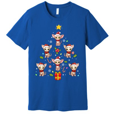 Devon Rex Merry Christmas Tree Ornat Gift Premium T-Shirt