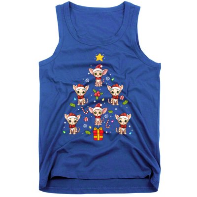 Devon Rex Merry Christmas Tree Ornat Gift Tank Top