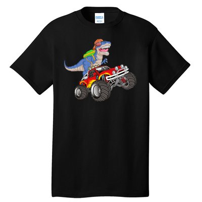 Dinosaur Riding Monster Truck Tall T-Shirt