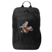 Dinosaur Riding Monster Truck City Backpack