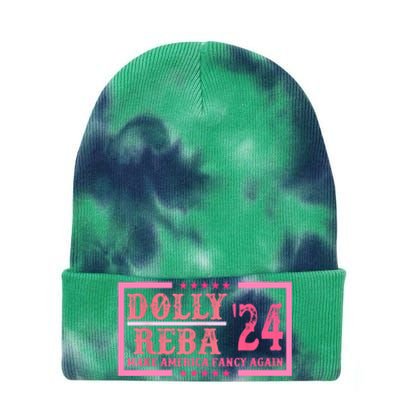 Dolly Reba24 Make America Fancy Again Cowboy Tie Dye 12in Knit Beanie