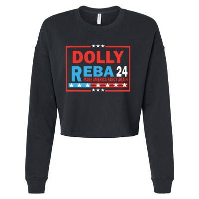 Dolly Reba Make America Fancy Again Cropped Pullover Crew