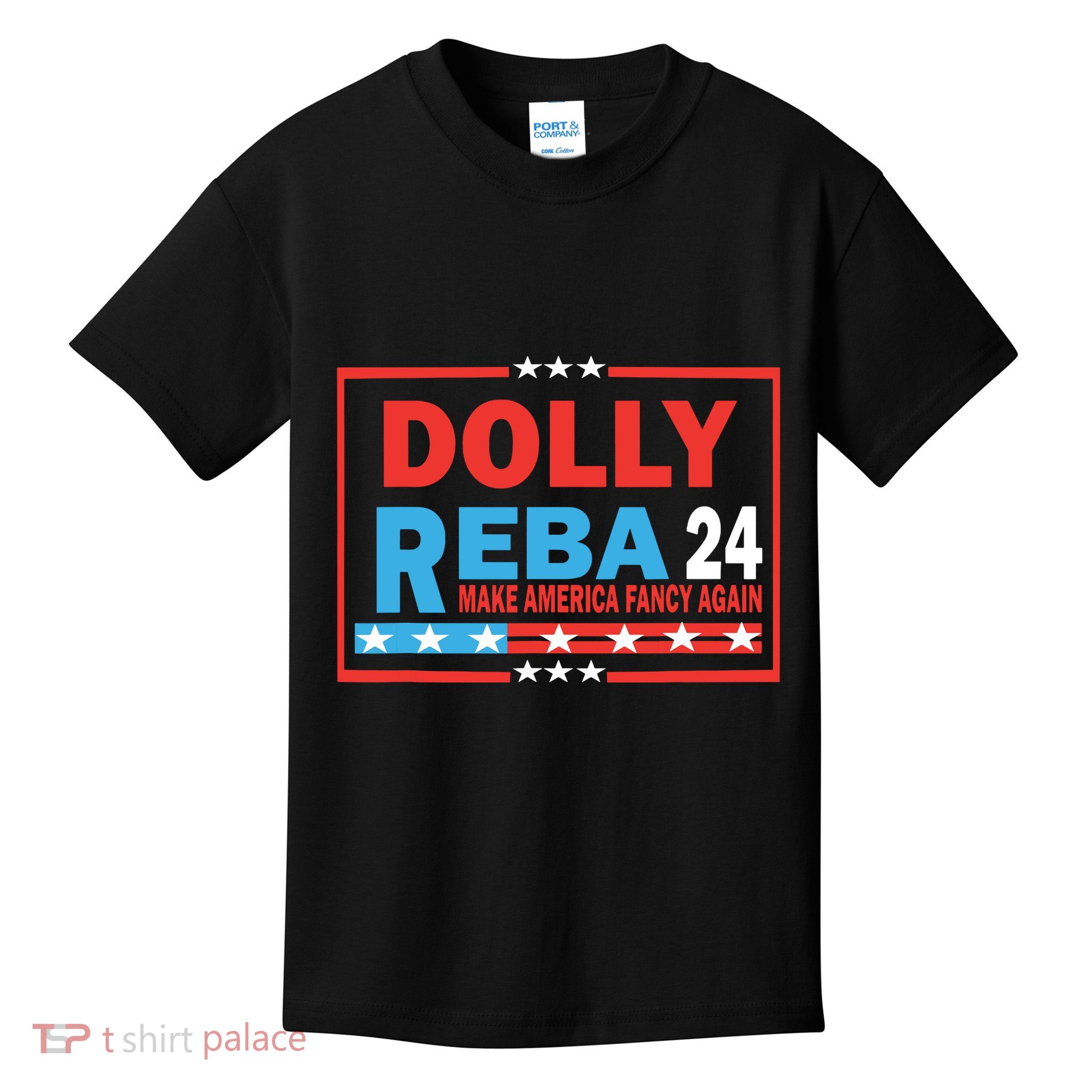 Dolly Reba Make America Fancy Again Kids T-Shirt