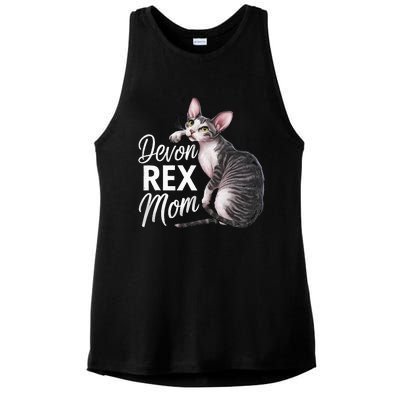 Devon Rex Mom Ladies PosiCharge Tri-Blend Wicking Tank