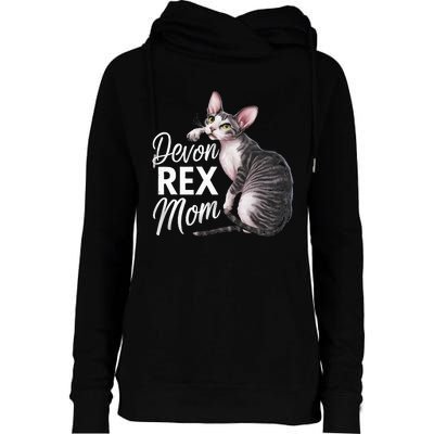 Devon Rex Mom Womens Funnel Neck Pullover Hood