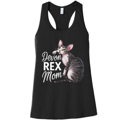 Devon Rex Mom Women's Racerback Tank