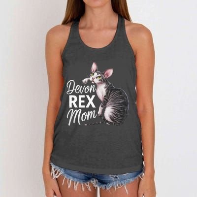 Devon Rex Mom Women's Knotted Racerback Tank