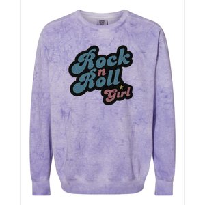 Darla Rock N Roll Girl Colorblast Crewneck Sweatshirt