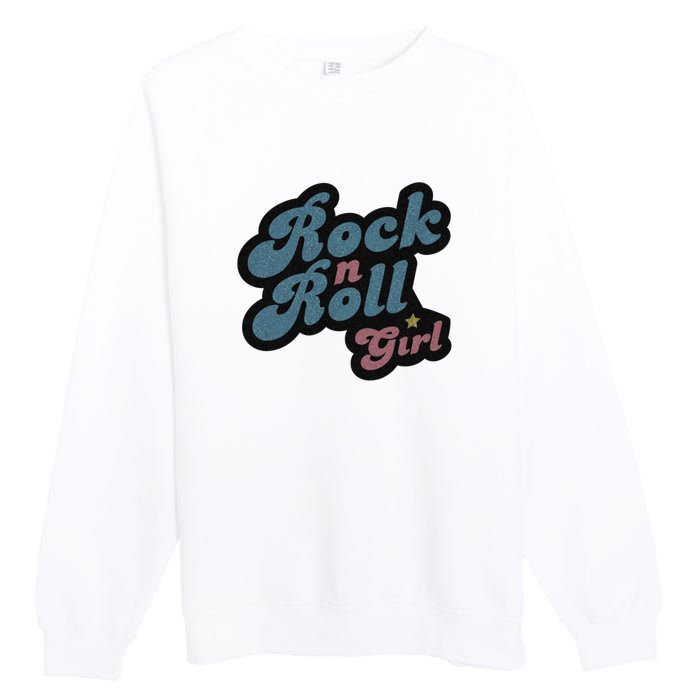 Darla Rock N Roll Girl Premium Crewneck Sweatshirt