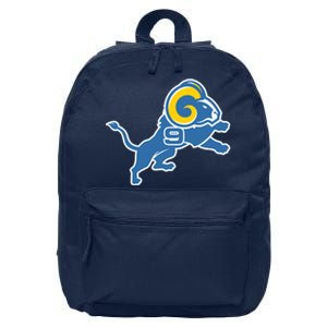 Detroit Rams Number 9 16 in Basic Backpack