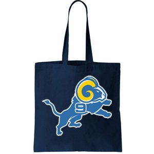 Detroit Rams Number 9 Tote Bag