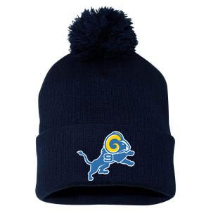 Detroit Rams Number 9 Pom Pom 12in Knit Beanie