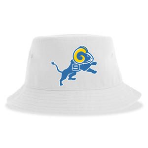 Detroit Rams Number 9 Sustainable Bucket Hat