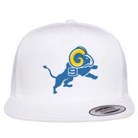 Detroit Rams Number 9 Flat Bill Trucker Hat