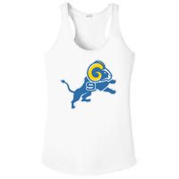 Detroit Rams Number 9 Ladies PosiCharge Competitor Racerback Tank