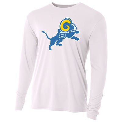 Detroit Rams Number 9 Cooling Performance Long Sleeve Crew