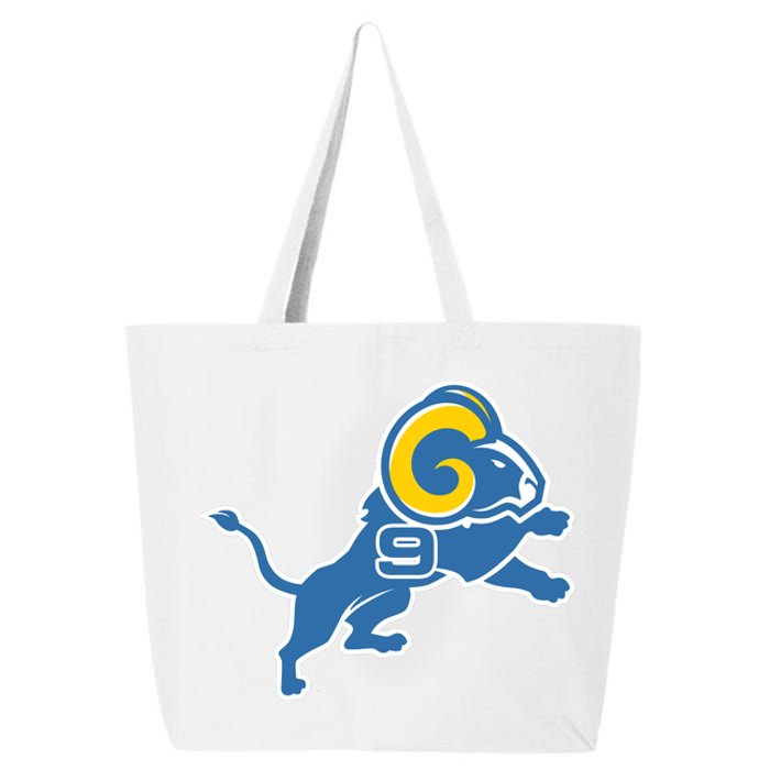 Detroit Rams Number 9 25L Jumbo Tote