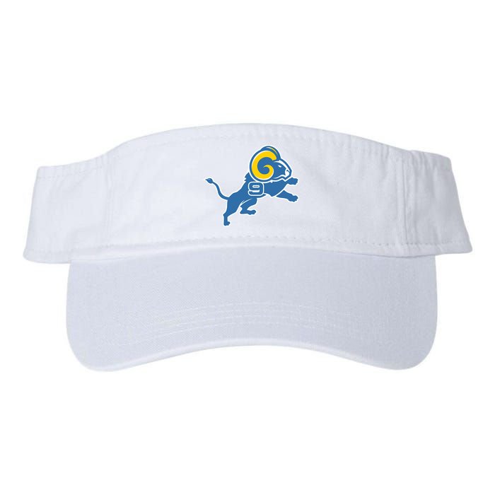 Detroit Rams Number 9 Valucap Bio-Washed Visor