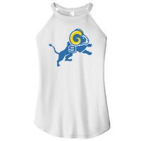 Detroit Rams Number 9 Women's Perfect Tri Rocker Tank