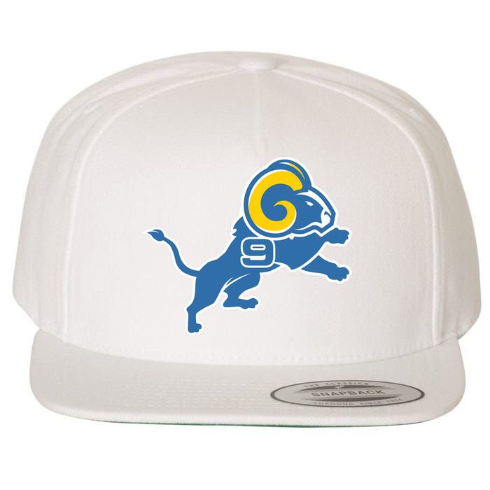 Detroit Rams Number 9 Wool Snapback Cap