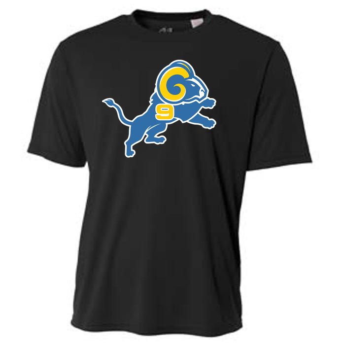 Detroit Rams Number 9 Cooling Performance Crew T-Shirt