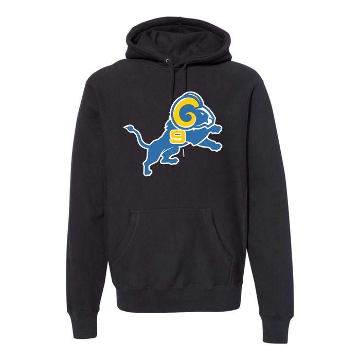 Detroit Rams Number 9 Premium Hoodie