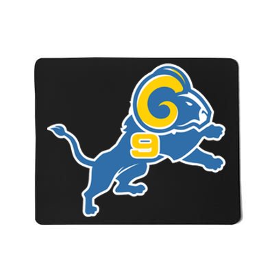 Detroit Rams Number 9 Mousepad