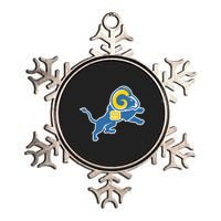 Detroit Rams Number 9 Metallic Star Ornament