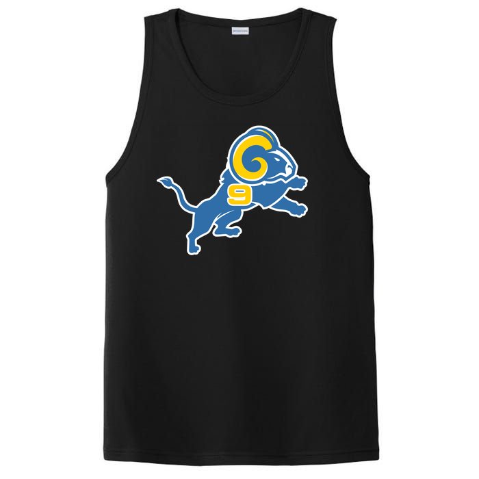 Detroit Rams Number 9 PosiCharge Competitor Tank