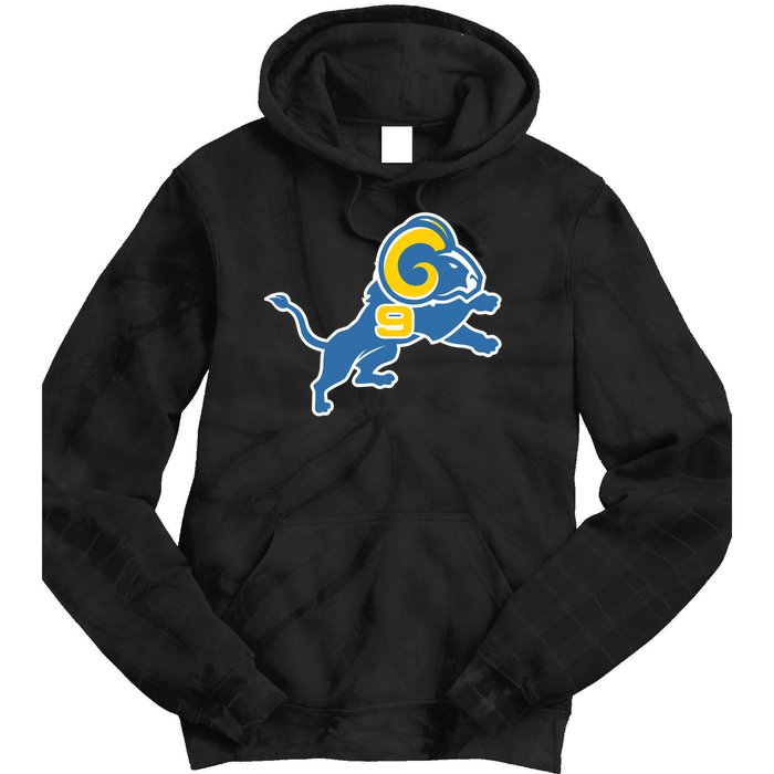 Detroit Rams Number 9 Tie Dye Hoodie