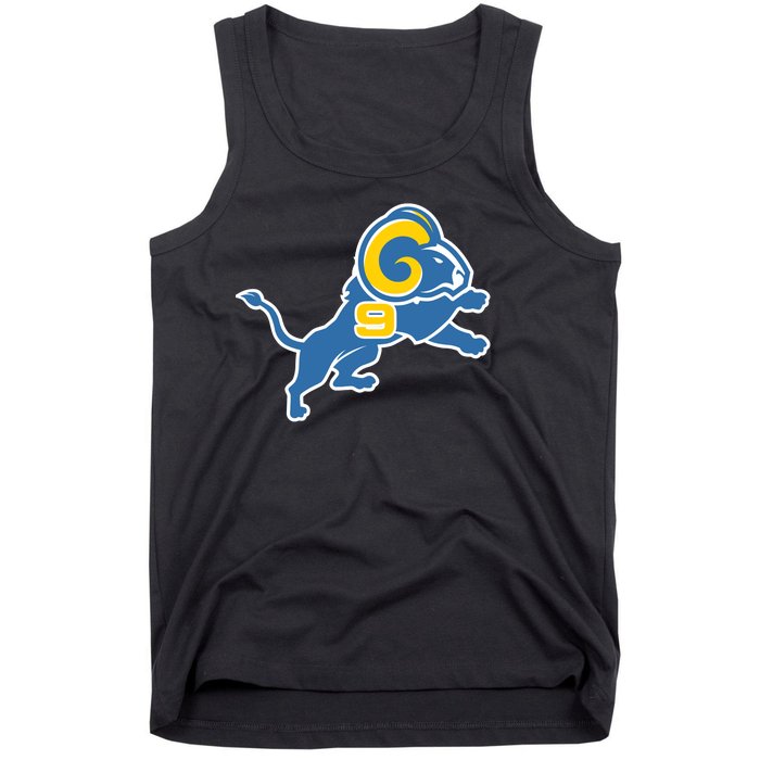 Detroit Rams Number 9 Tank Top