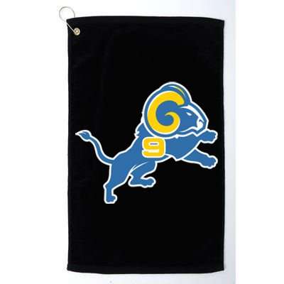 Detroit Rams Number 9 Platinum Collection Golf Towel